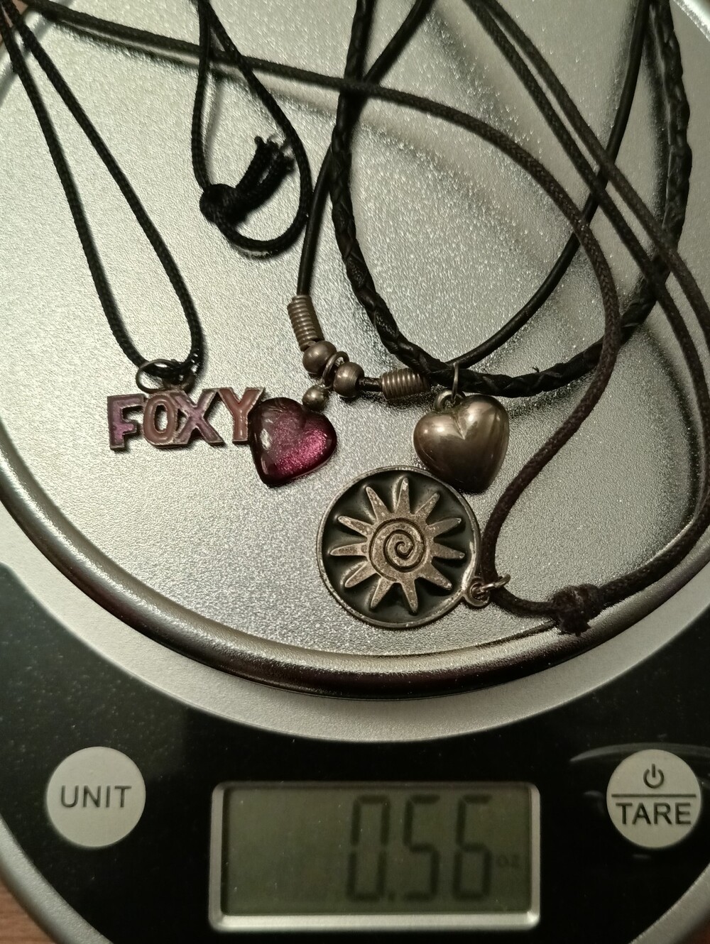 ✨ 4pc Boho Cord Necklace Lot - Sun, Heart & Foxy Pendants ✨